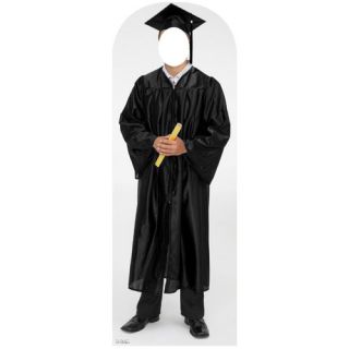 Life Size Stand Ins Male Graduate Cap and Gown Stand Up