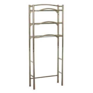 Zenith Kemp Court 25 in. W Freestanding Extended Height Space Saver in Brushed Nickel 9070BN