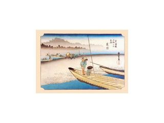 Buy Enlarge 0 587 02703 7C12X18 Tenryu River at Mitsuke   Mitsuke Tenryugawa No Zu  Canvas Size C12X18