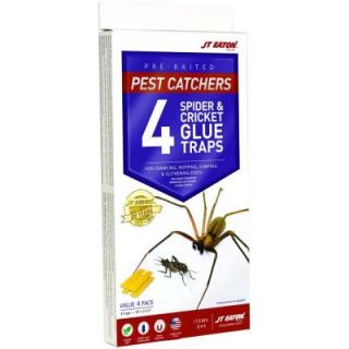 JT Eaton Pest Catchers Large Spider and Cricket Size Attractant Scented Glue Trap (4 Pack) 844