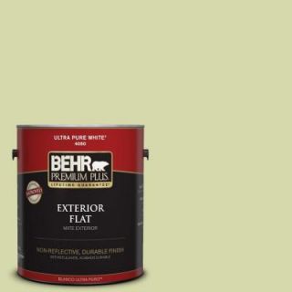 BEHR Premium Plus 1 gal. #410C 3 Celery Sprig Flat Exterior Paint 440001