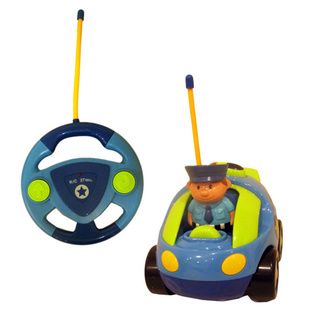 DimpleChild CartoonCar Music and Lights Remote Control Police Car