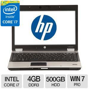 HP Elitebook 8440P Intel Core i7 4GB Memory 500GB HDD 14.1 Notebook Windows 7 Professional 64 bit (Off Lease)   RB 700443660846