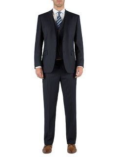 Pierre Cardin Stripe single breasted suit jacket Blue