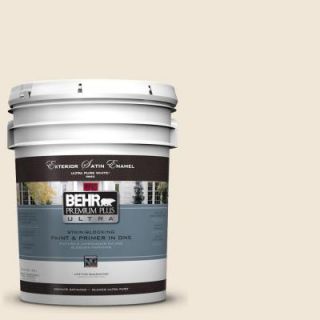 BEHR Premium Plus Ultra 5 gal. #710C 1 Parchment Paper Satin Enamel Exterior Paint 985005