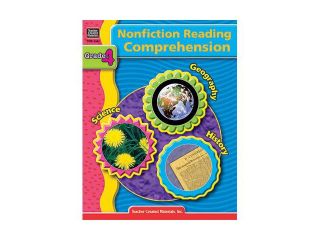 Teacher Created Resources Nonfiction Reading Comprehension Instructional Workbook   Grade 4
