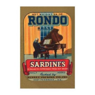 Rondo Brand Sardines Print (Canvas 12x18)