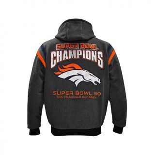 Super Bowl 50 Champions Reversible Hooded Varsity Jacket   Broncos   8035569