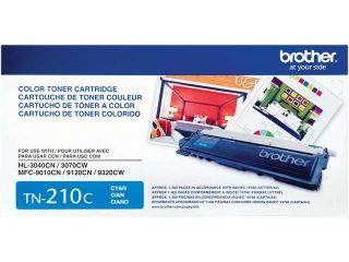 Brother TN210Y Toner Cartridge 1,400 Page Yield; Yellow