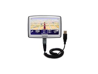 Coiled USB Cable compatible with the TomTom XL 325 S / SE