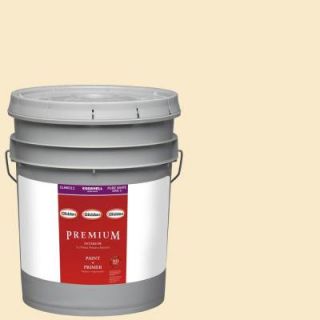 Glidden Premium 5 gal. #HDGY06U Popcorn White Eggshell Latex Interior Paint with Primer HDGY06UP 05E
