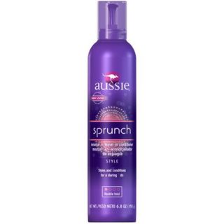 Aussie Scrunch Hair Mousse + Leave In Conditioner, 6.8 oz