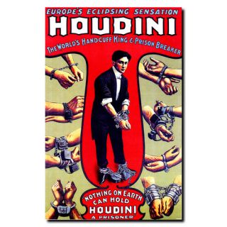 Trademark Fine Art Houdini Vintage Advertisement on Canvas