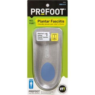 PROFOOT Plantar Fasciitis Men's Orthotic, Size 8 13, 1 pr