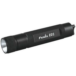 FENIX LIGHTING E01BK Flashlight,LED,AAA,Black