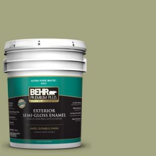 BEHR Premium Plus 5 gal. #410F 4 Mother Nature Semi Gloss Enamel Exterior Paint 540005