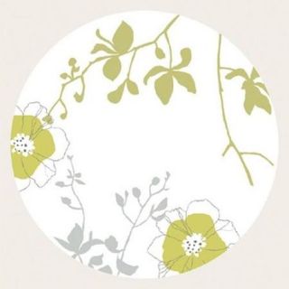 Floral Composition In The Round I Poster Print by M. Louise (12 x 12)