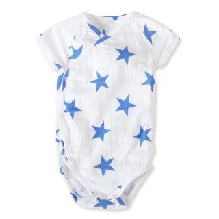aden + anais Boys 3 6 Months Ultramarine Star Muslin Short Sleeve