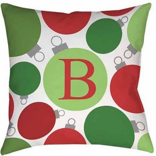 Thumbprintz Christmas Cheer Monogram Decorative Pillows