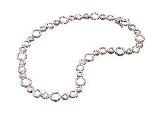 C.Z. (925) S/S Pink Round Circle Necklace