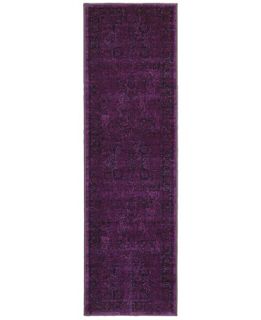 Kenneth Mink Spectrum Mod Heriz Purple 22 x 76 Runner Rug   Rugs