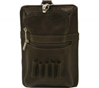 Piel Leather All in One Golf Pouch 2873   Chocolate