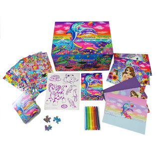 MZBIMAGE Lisa Frank Dolphin Light Up Stationery Chest   Toys & Games