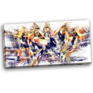 Basketball Lets Go Offense Graphic Art on Wrapped Canvas by DesignArt