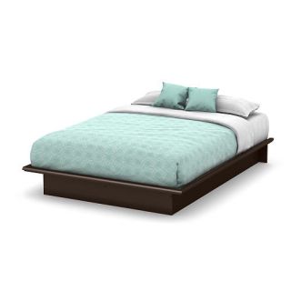 Step One Queen Platform Bed (60'') Chocolate    South Shore Furniture