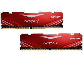 PANRAM Ninja V 8GB (2 x 4GB) 288 Pin DDR4 SDRAM DDR4 2400 (PC4 19200) Desktop Memory Model PUD42400C154GNJR