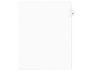Avery 01404 Avery Style Legal Side Tab Dividers, One Tab, Title D, Letter, White, 25/Pack