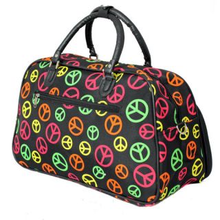Peace Sign 21 Carry On Duffel by World Traveler