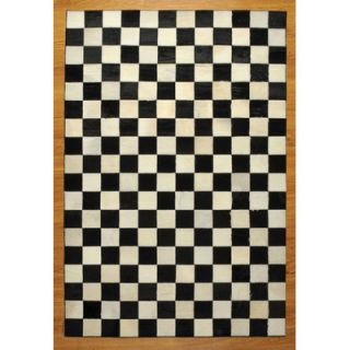 Natural Area Rugs Cow Hide Patchwork Checkered Bergama Rug