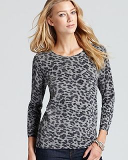 Joie Sweater   Lucero Printed Leopard Wool Cashmere
