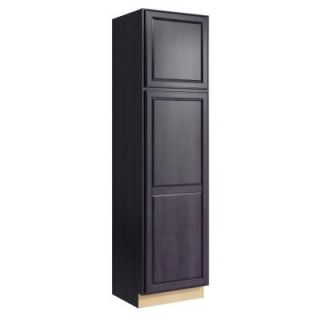 Cardell Salvo 24 in. W x 90 in. H Linen Cabinet in Ebon Smoke VLC242190L.AD7M7.C64M