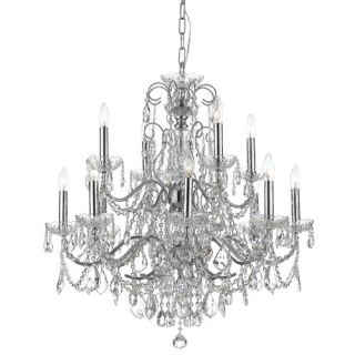 Imperial 12 Light Crystal Chandelier by Crystorama