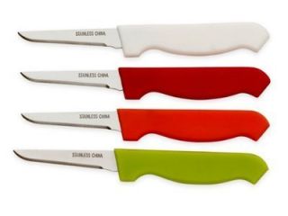Farberware Basics Set of 4 Stainless Steel Paring Knives