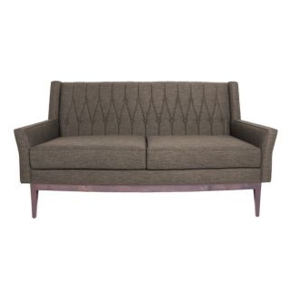 inncdesign Lola Mid century Quilted Love Seat   15884953  