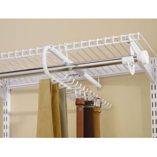 Rubbermaid Configurations 30 Hook Tie and Belt Organizer, White