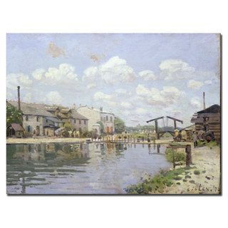 Alfred Sisley The Canal Saint Martin 1872 Canvas Art