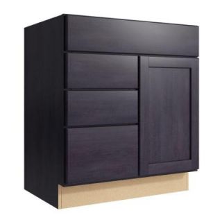 Cardell Pallini 30 in. W x 34 in. H Vanity Cabinet Only in Ebon Smoke VCD302134DL3.AE0M7.C64M