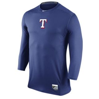 Nike MLB AC Dri FIT Hypercool 3/4 Sleeve Top   Mens   Baseball   Clothing   Texas Rangers   Royal