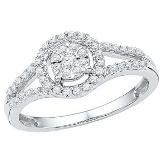 CT. T.W. Round Diamond Prong and Miracle Set Fashion Ring in 10K