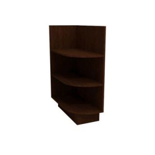 Home Decorators Collection 12x34.5x24 in. Franklin Assembled Base Left End Open Shelf Cabinet in Manganite Glaze BEOS12L MG