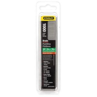 STANLEY Brad Nails, 3/4 In, PK1000 SWKBN075