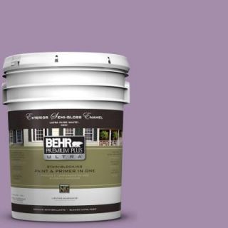 BEHR Premium Plus Ultra 5 gal. #M100 4 Aged to Perfection Semi Gloss Enamel Exterior Paint 585405