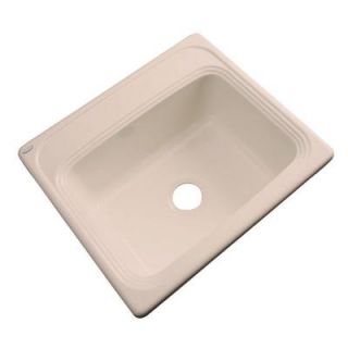 Thermocast Wellington Drop in Acrylic 25x22x9 in. 0 Hole Single Bowl Kitchen Sink in Peach Bisque 28007