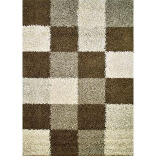 Concord Global Moderno Brown Rectangular Indoor Woven Area Rug (Common: 5 x 7; Actual: 60 in W x 84 in L x 5 ft Dia)