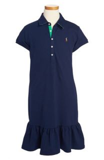 Ralph Lauren Mesh Polo Dress (Big Girls)(Online Only)