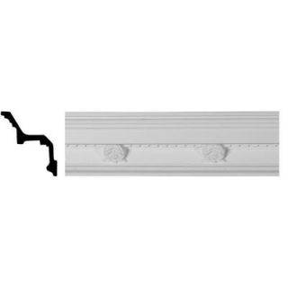 Ekena Millwork 5 in. x 4 1/8 in. x 94 1/2 in. Polyurethane Cole Crown Moulding MLD04X05X07CO